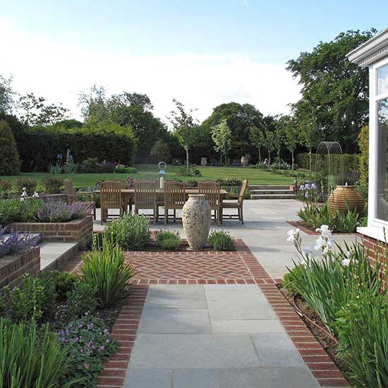 Large country garden, West Horsley Surrey
