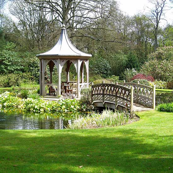 Water garden design for a house in Weybridge Surrey